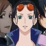 Nobara, Nico Robin, and Akame from Akame ga Kill